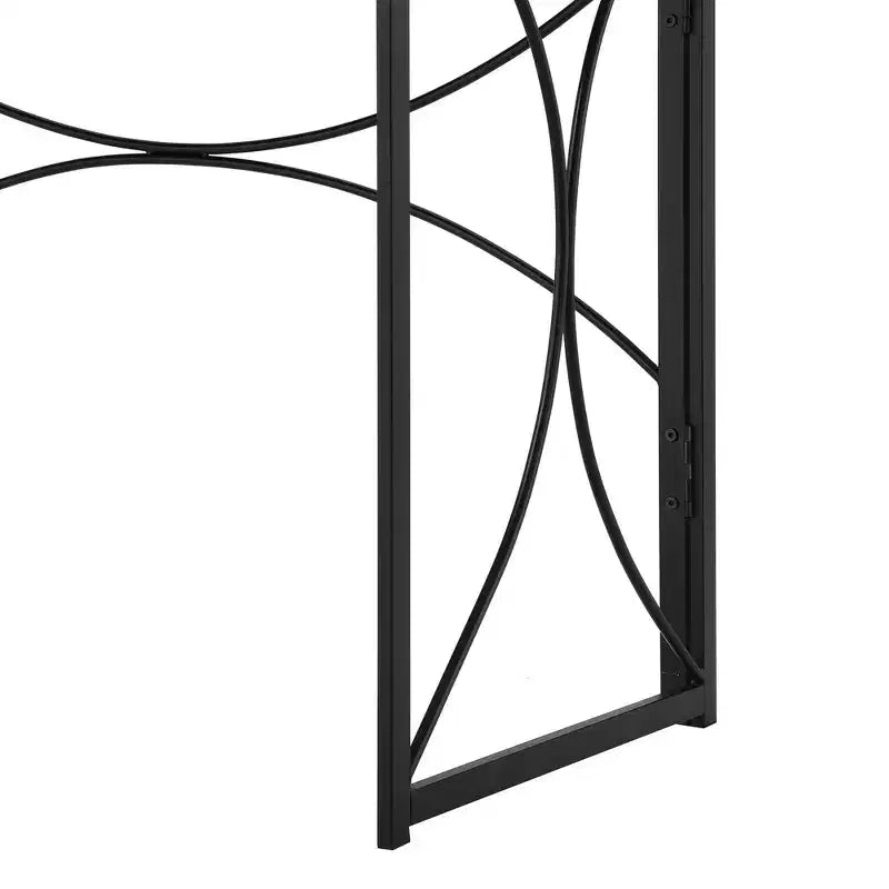 Breighton Home Nova Folding Desk in Barnwood/Black