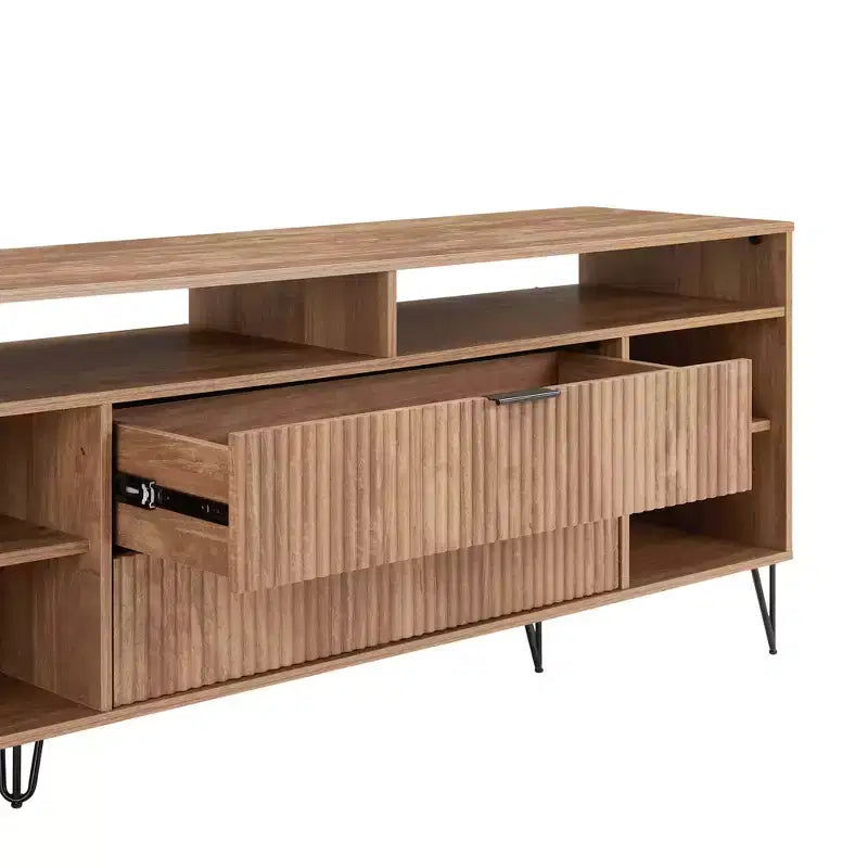 Manhattan Comfort 63" Dumbo TV Stand for TVs up to 60" Golden Brown