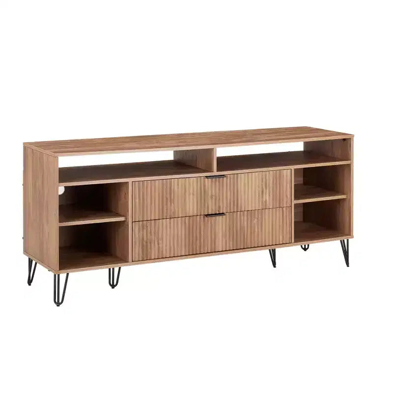 Manhattan Comfort 63" Dumbo TV Stand for TVs up to 60" Golden Brown