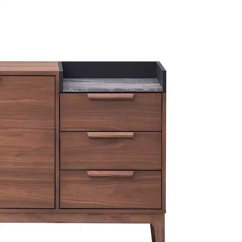 Acme Furniture Bevis Decorative Storage Cabinet Walnut Finish