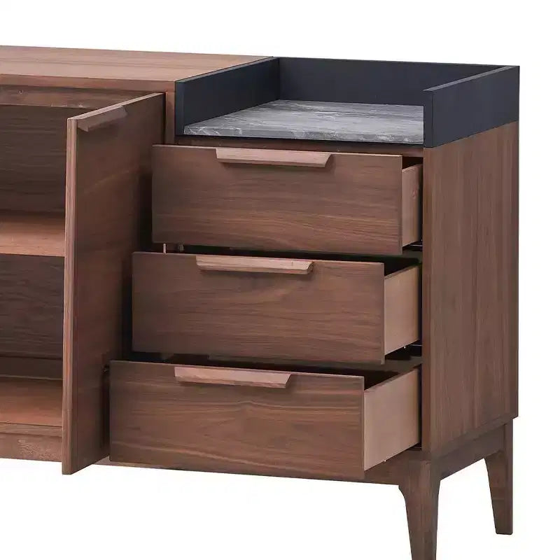Acme Furniture Bevis Decorative Storage Cabinet Walnut Finish