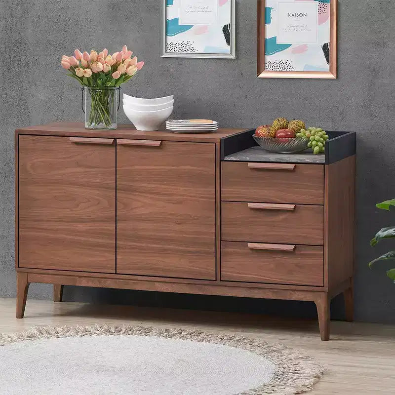 Acme Furniture Bevis Decorative Storage Cabinet Walnut Finish
