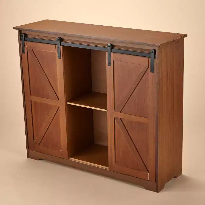 The Lakeside Collection Barn Door-Style Buffet Cabinets