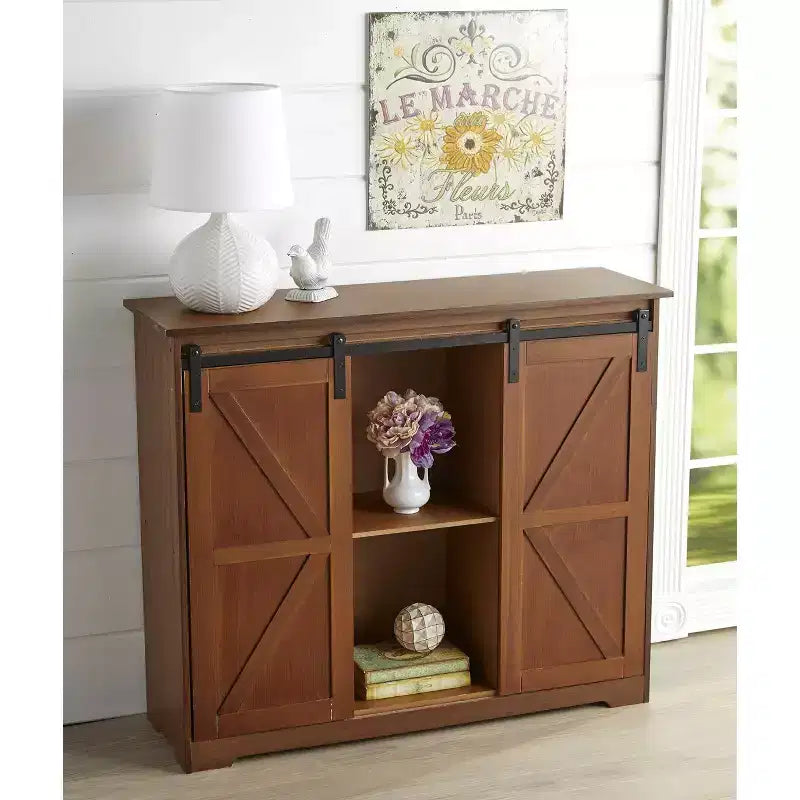 The Lakeside Collection Barn Door-Style Buffet Cabinets