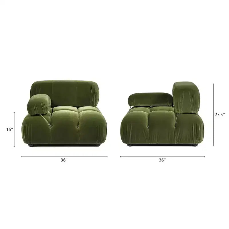 Jennifer Taylor Home Marcel 36 Bubble Modular Modern Lounge Arm Chair
