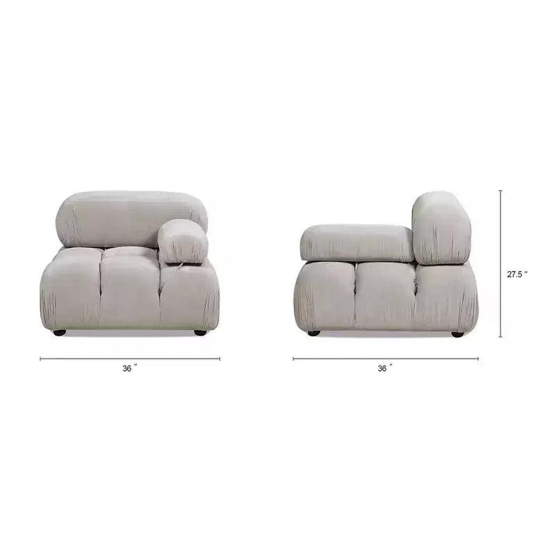 Jennifer Taylor Home Marcel 36 Bubble Modular Modern Lounge Arm Chair