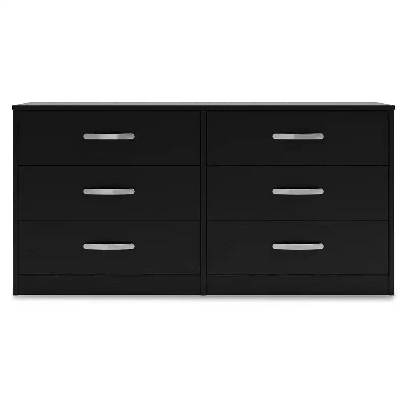 Signature Design by Ashley Casual Finch 6 Drawer Dresser, Black