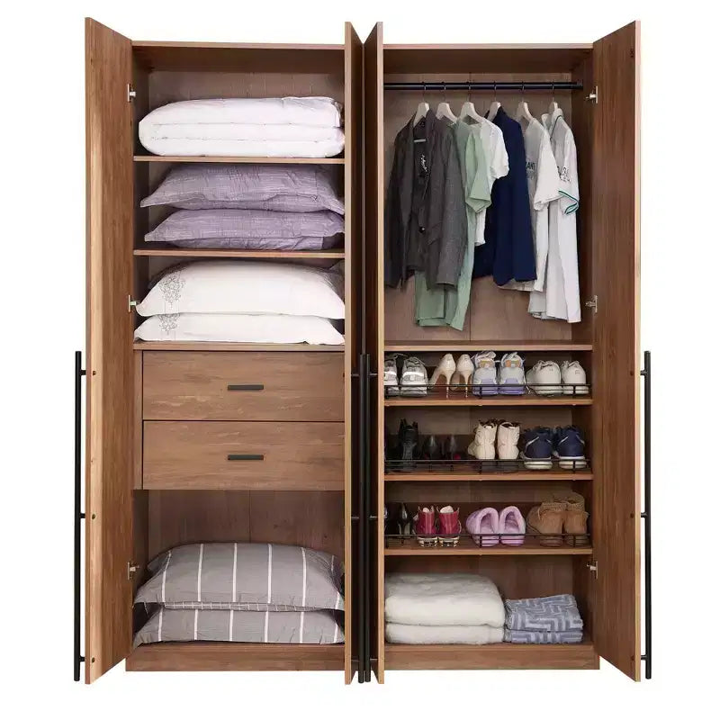 Manhattan Comfort 2pc Lee 4 Door Module Wardrobe