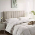 Upholstered Channel Stitched Headboard - Easy Assemble Wall Mounted Headboard with 3D Soundproof Wall Panels