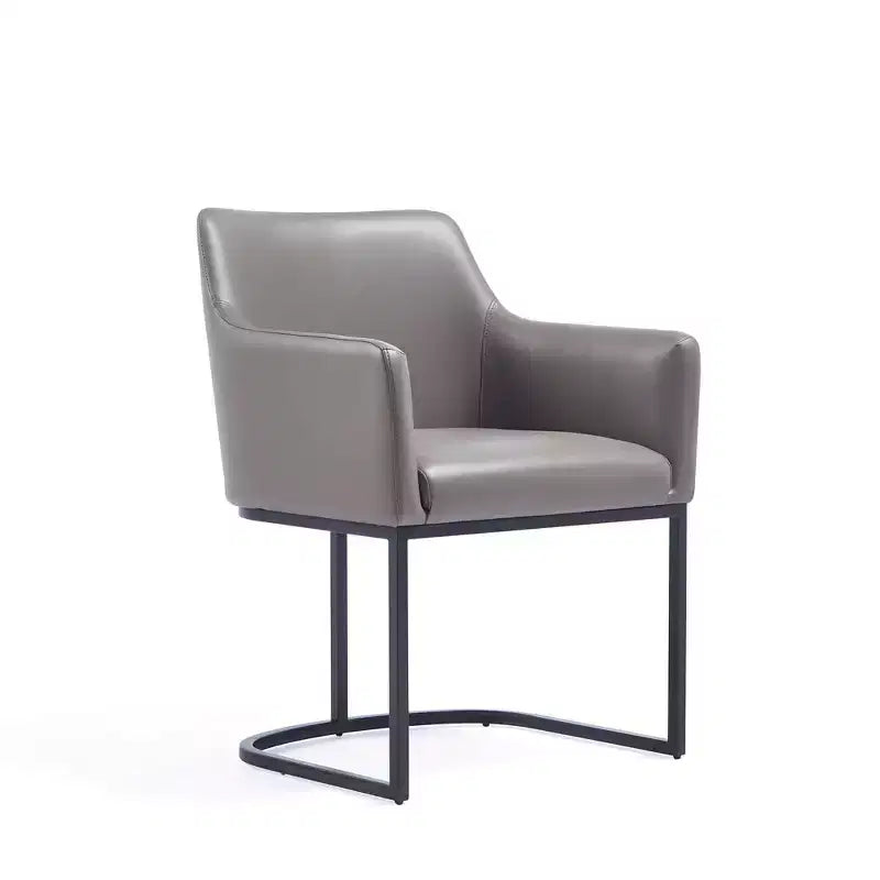 Set of 2 Serena Modern Leatherette Upholstered Dining Armchairs - Manhattan Comfort