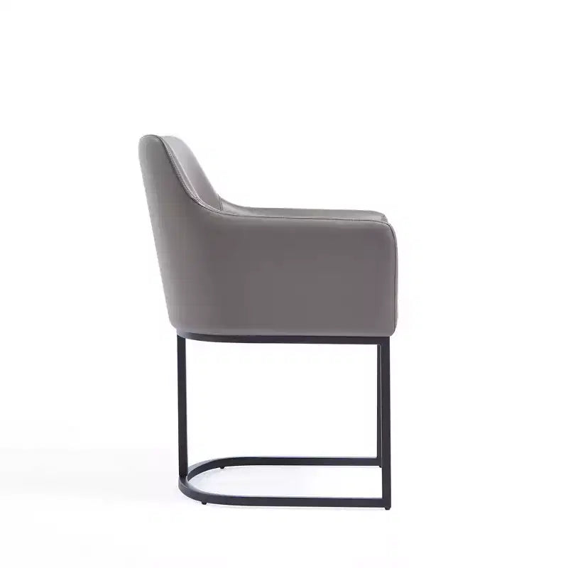 Set of 2 Serena Modern Leatherette Upholstered Dining Armchairs - Manhattan Comfort