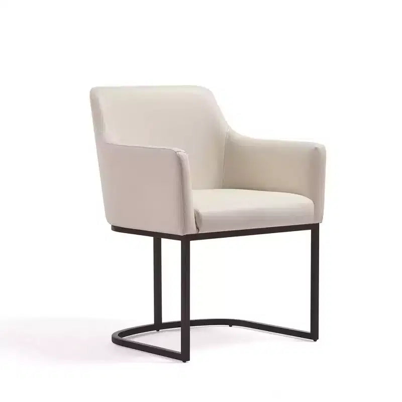 Set of 2 Serena Modern Leatherette Upholstered Dining Armchairs - Manhattan Comfort