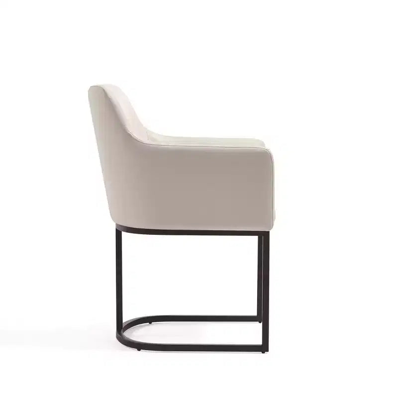 Set of 2 Serena Modern Leatherette Upholstered Dining Armchairs - Manhattan Comfort