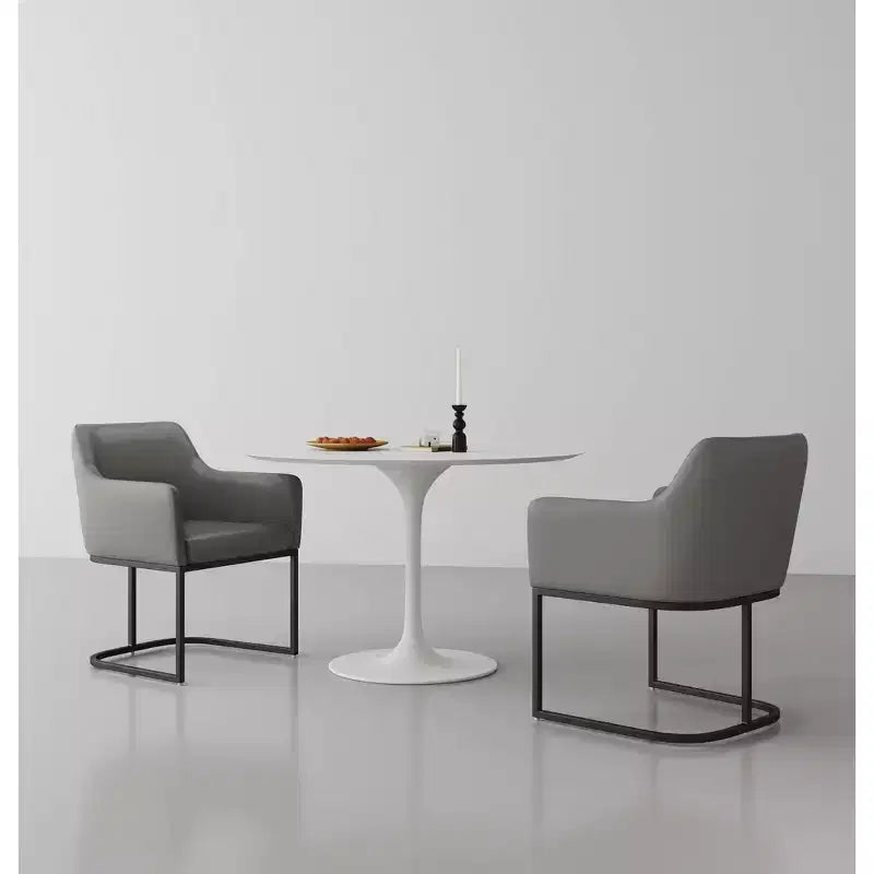Set of 2 Serena Modern Leatherette Upholstered Dining Armchairs - Manhattan Comfort