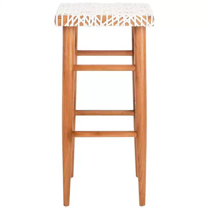 Kaleo Woven Leather Barstool - BST1004 - Safavieh