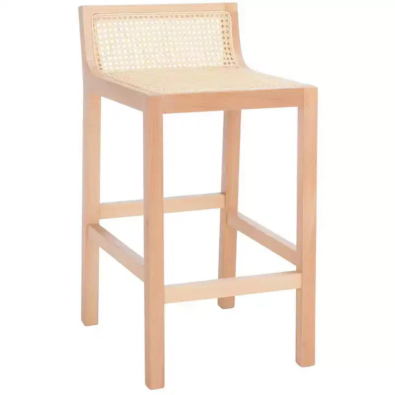 Saito Low Back Cane Counter Stool - BST9500 - Safavieh