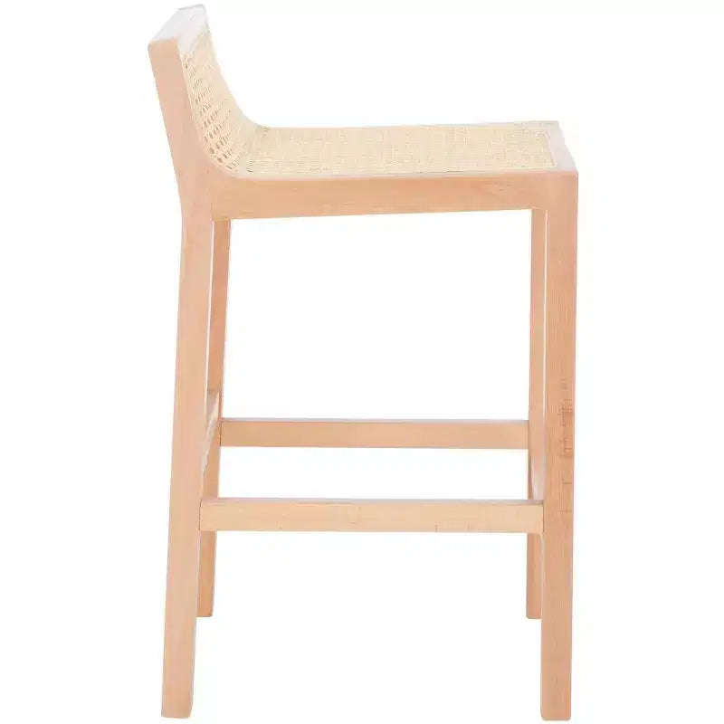 Saito Low Back Cane Counter Stool - BST9500 - Safavieh