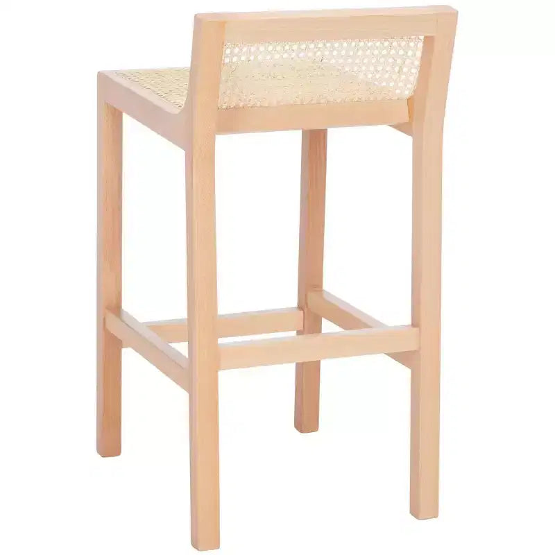 Saito Low Back Cane Counter Stool - BST9500 - Safavieh