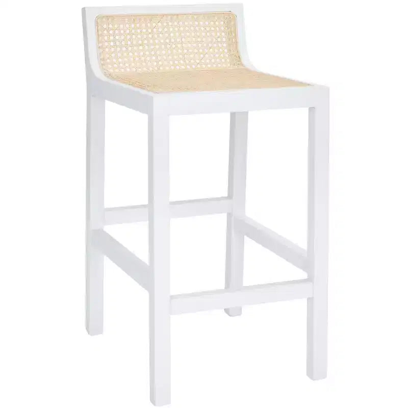 Saito Low Back Cane Counter Stool - BST9500 - Safavieh