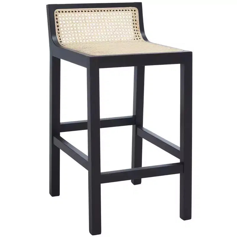 Saito Low Back Cane Counter Stool - BST9500 - Safavieh