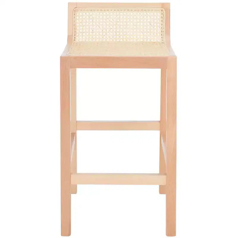 Saito Low Back Cane Counter Stool - BST9500 - Safavieh