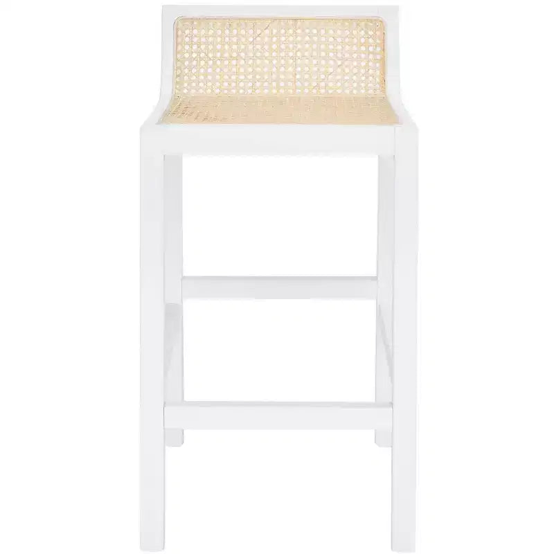 Saito Low Back Cane Counter Stool - BST9500 - Safavieh