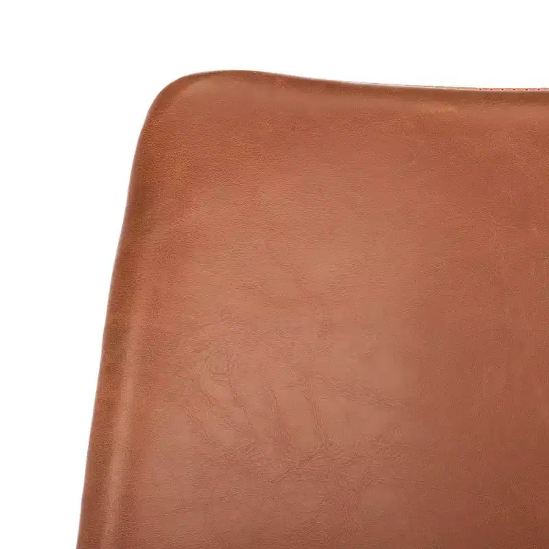 Dawn Midcentury Modern Leather Swivel Office Chair - Safavieh