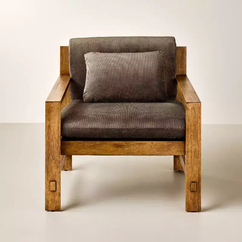 Wood Frame Upholstered Arm Chair - Hearth & Hand with Magnolia Furniture
