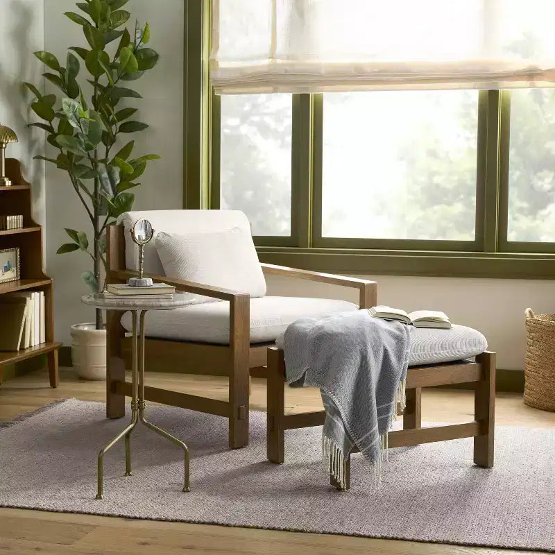 Wood Frame Upholstered Arm Chair - Hearth & Hand with Magnolia Furniture