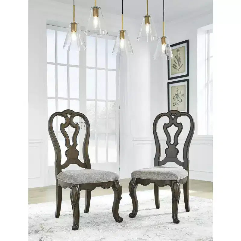 Signature Design by Ashley Maylee Dining Chair, Set of 2, Dark Brown