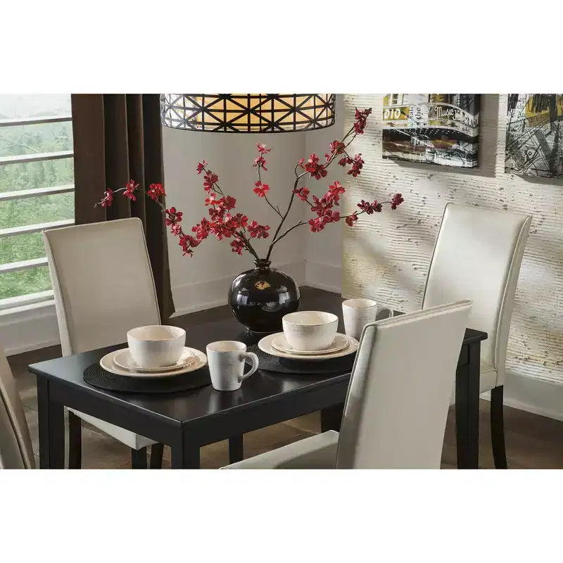 Signature Design by Ashley Contemporary Kimonte Dining Table, Dark Brown