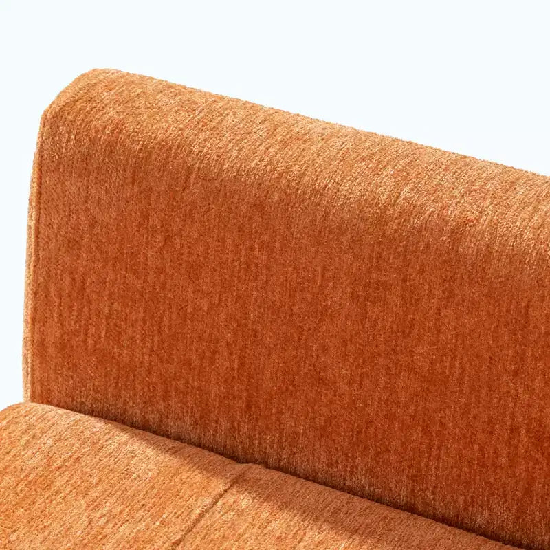 Chenille Upholstered Arm Chair, Comfy Soft Padded Lounge Chair with a Pillow and Solid Wood Legs, 4W-ModernLuxe