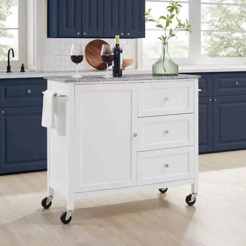 Soren Granite Top Kitchen Island/Cart - Crosley