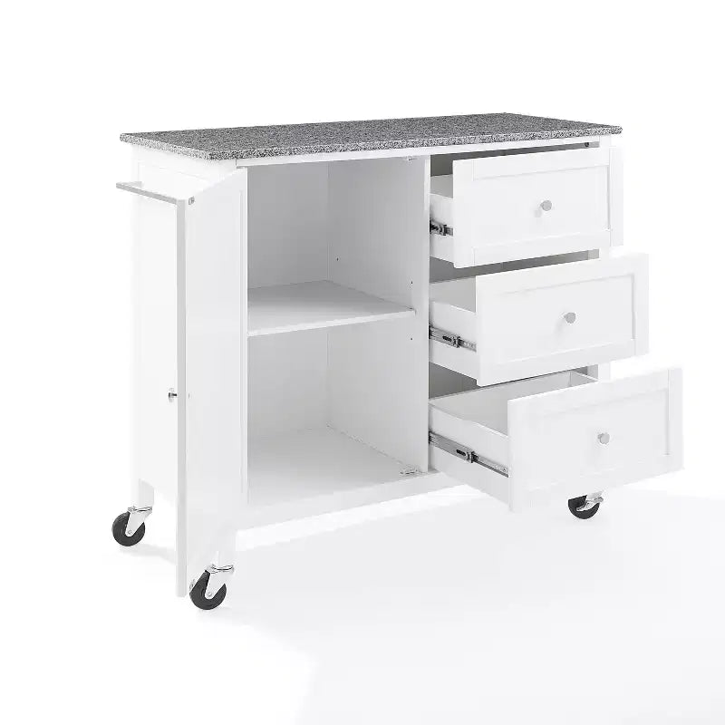 Soren Granite Top Kitchen Island/Cart - Crosley