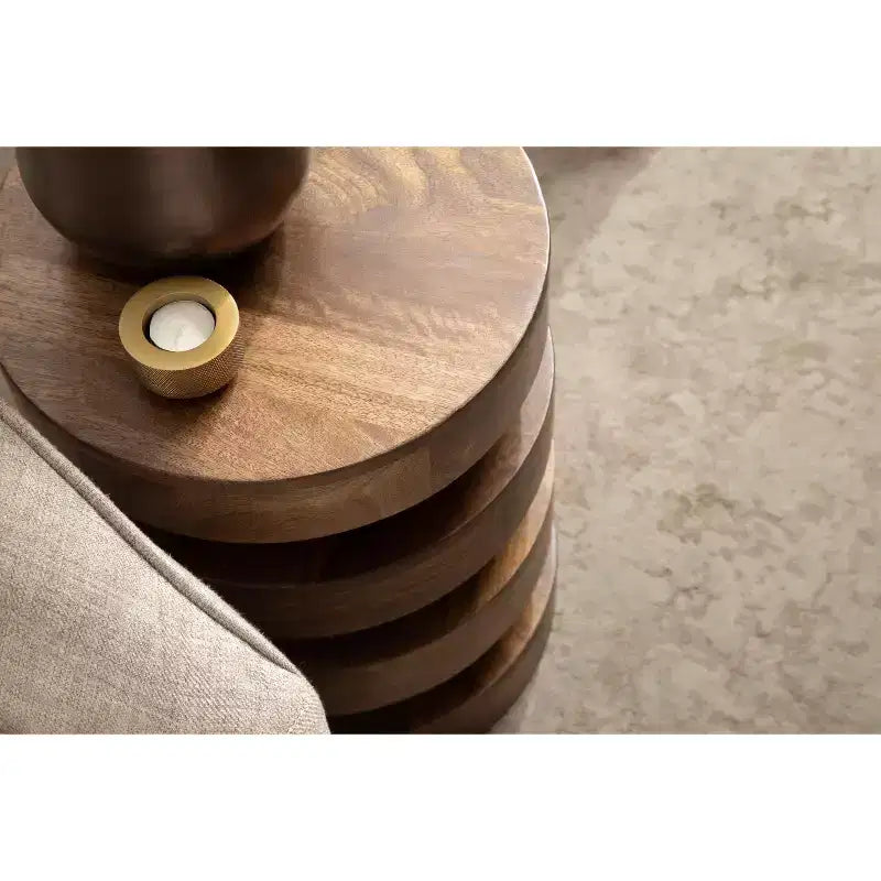 Kate and Laurel Omar Round Side Table