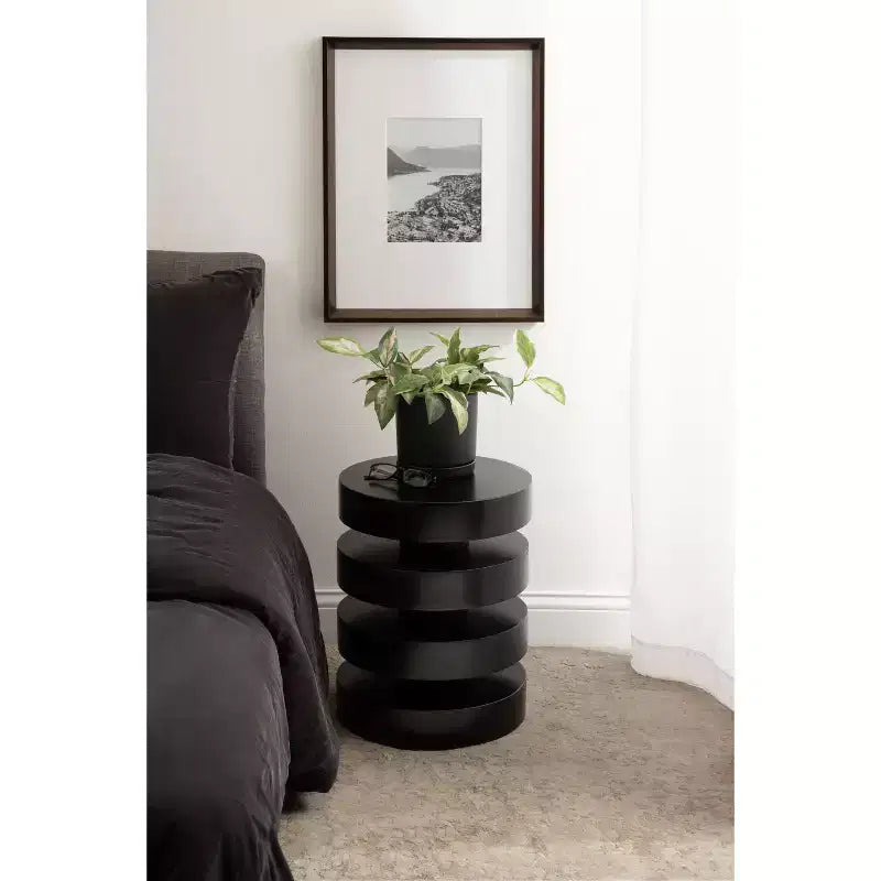 Kate and Laurel Omar Round Side Table