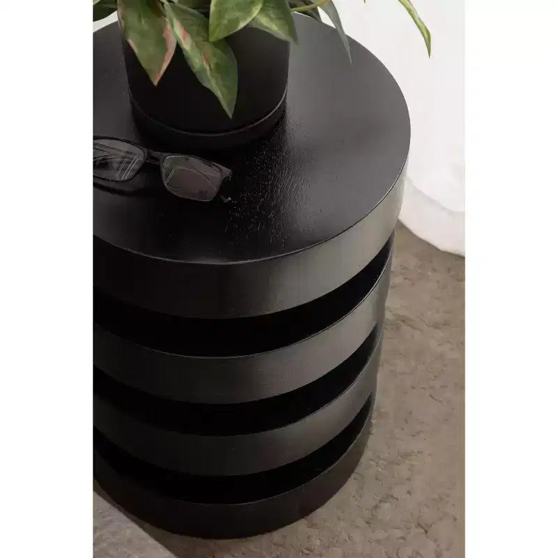 Kate and Laurel Omar Round Side Table