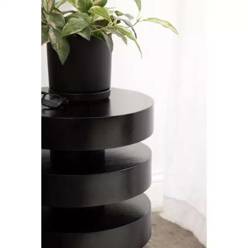 Kate and Laurel Omar Round Side Table