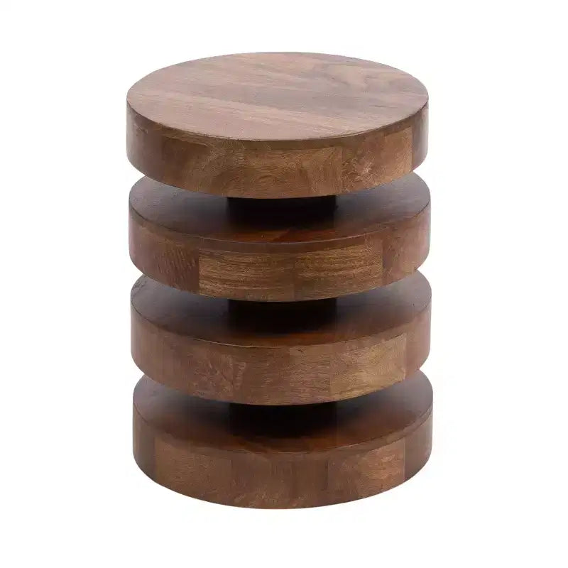 Kate and Laurel Omar Round Side Table