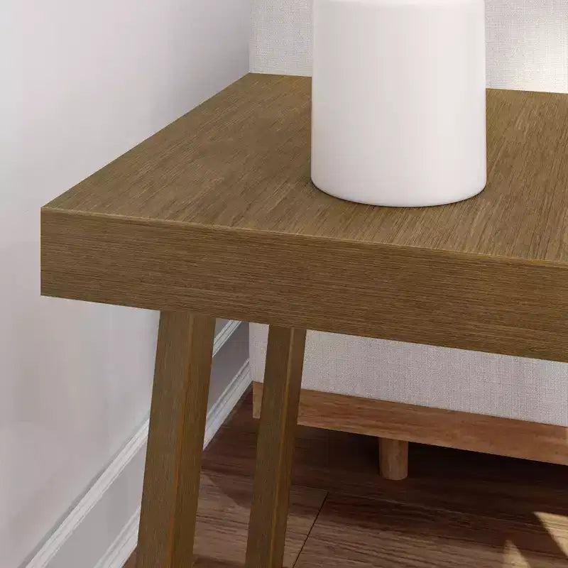 Plank+Beam Solid Wood Classic Square Side Table, 20 Sofa Table for Living Room, End Table
