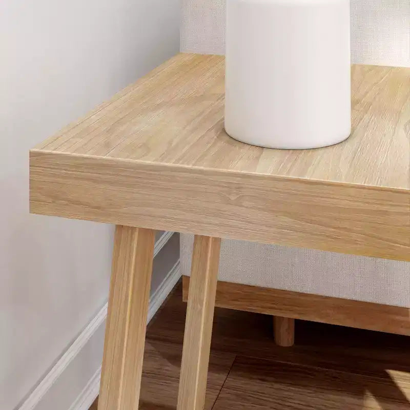 Plank+Beam Solid Wood Classic Square Side Table, 20 Sofa Table for Living Room, End Table
