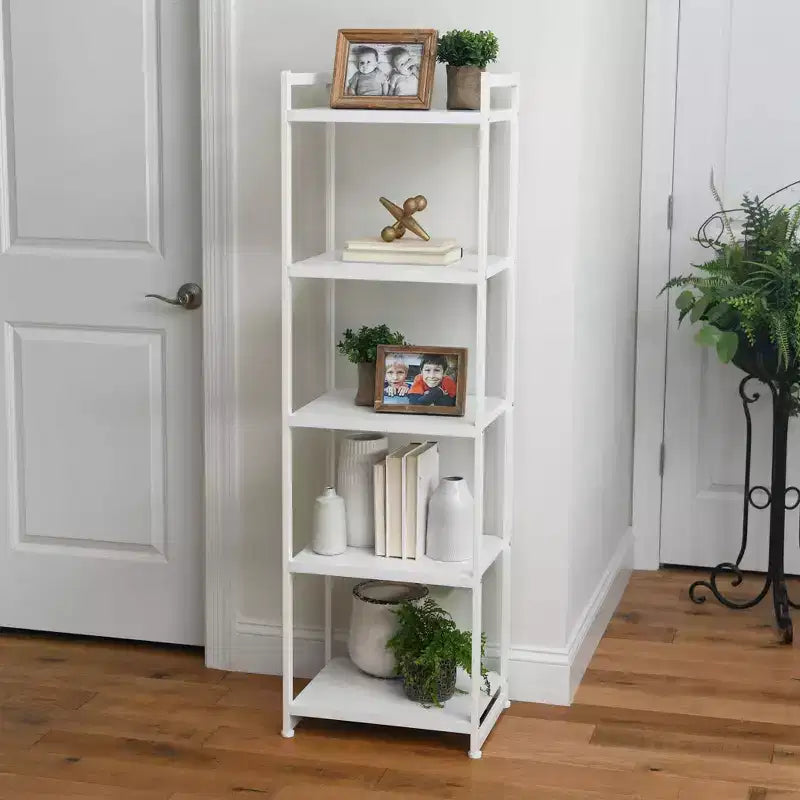 Household Essentials 59.1" Jamestown Narrow 5 Shelf Bookshelf