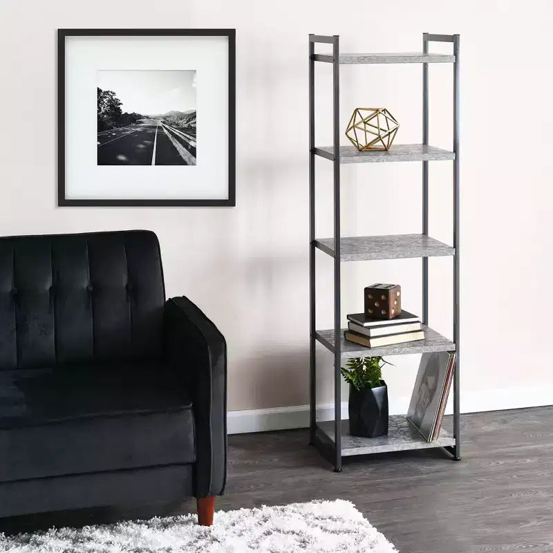 Household Essentials 59.1" Jamestown Narrow 5 Shelf Bookshelf