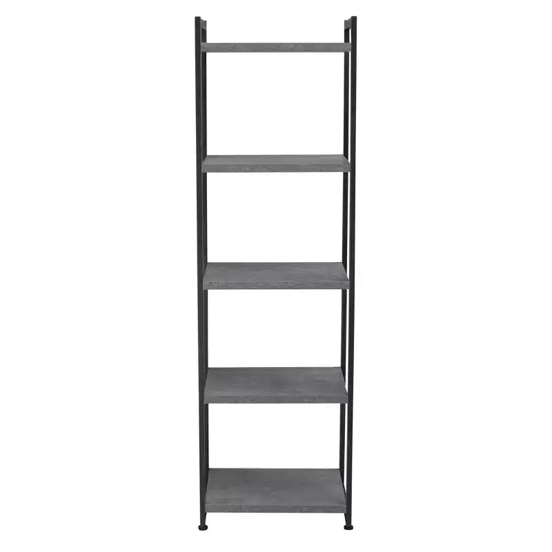 Household Essentials 59.1" Jamestown Narrow 5 Shelf Bookshelf