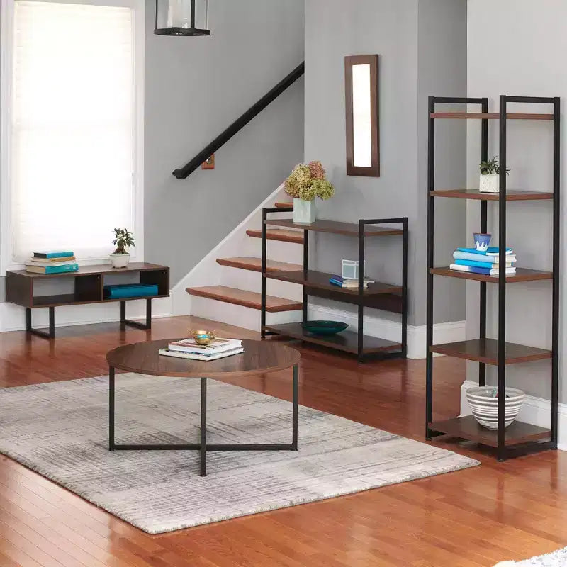 Household Essentials 59.1" Jamestown Narrow 5 Shelf Bookshelf