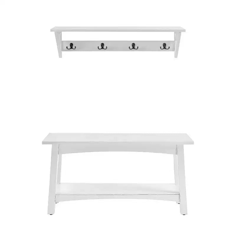36" Middlebury Coat Hook with Bench Hall Tree Set - Alaterre Furniture