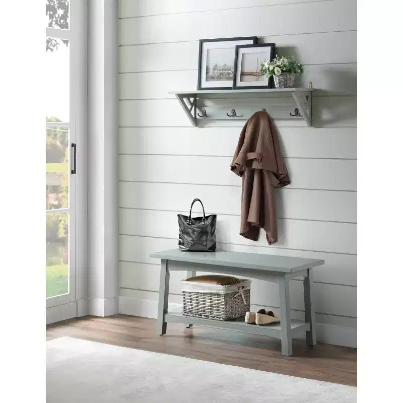 36" Middlebury Coat Hook with Bench Hall Tree Set - Alaterre Furniture