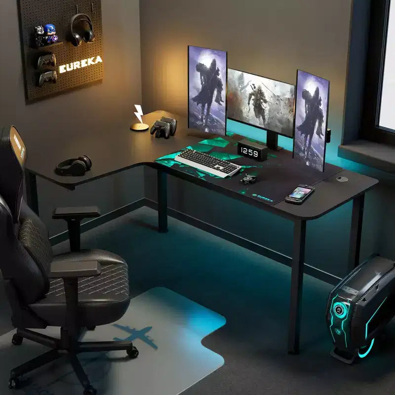 EUREKA ERGONOMIC 60x23 L-Shaped Office Desk