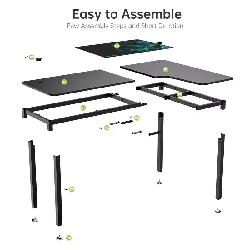EUREKA ERGONOMIC 60x23 L-Shaped Office Desk