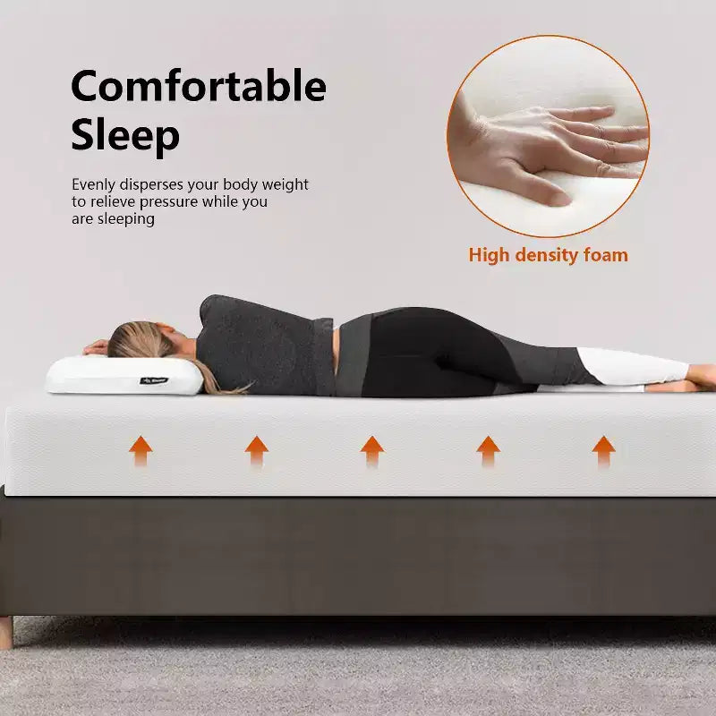 FDW 10 Inch King Mattress Base Foam Mattress CertiPUR-US Certified,Removable Soft Cover,King mattresses for Bed Frame, Bunk Bed, Trundle,